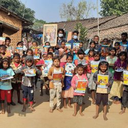 Blanket and Educational kit distribution at Panigaon, Kalahandi, Orissa
