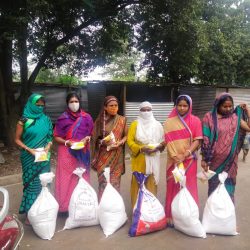 ration Kit distribution for Asha Health workers Daily waged labours at Talegaon-Maharashtra